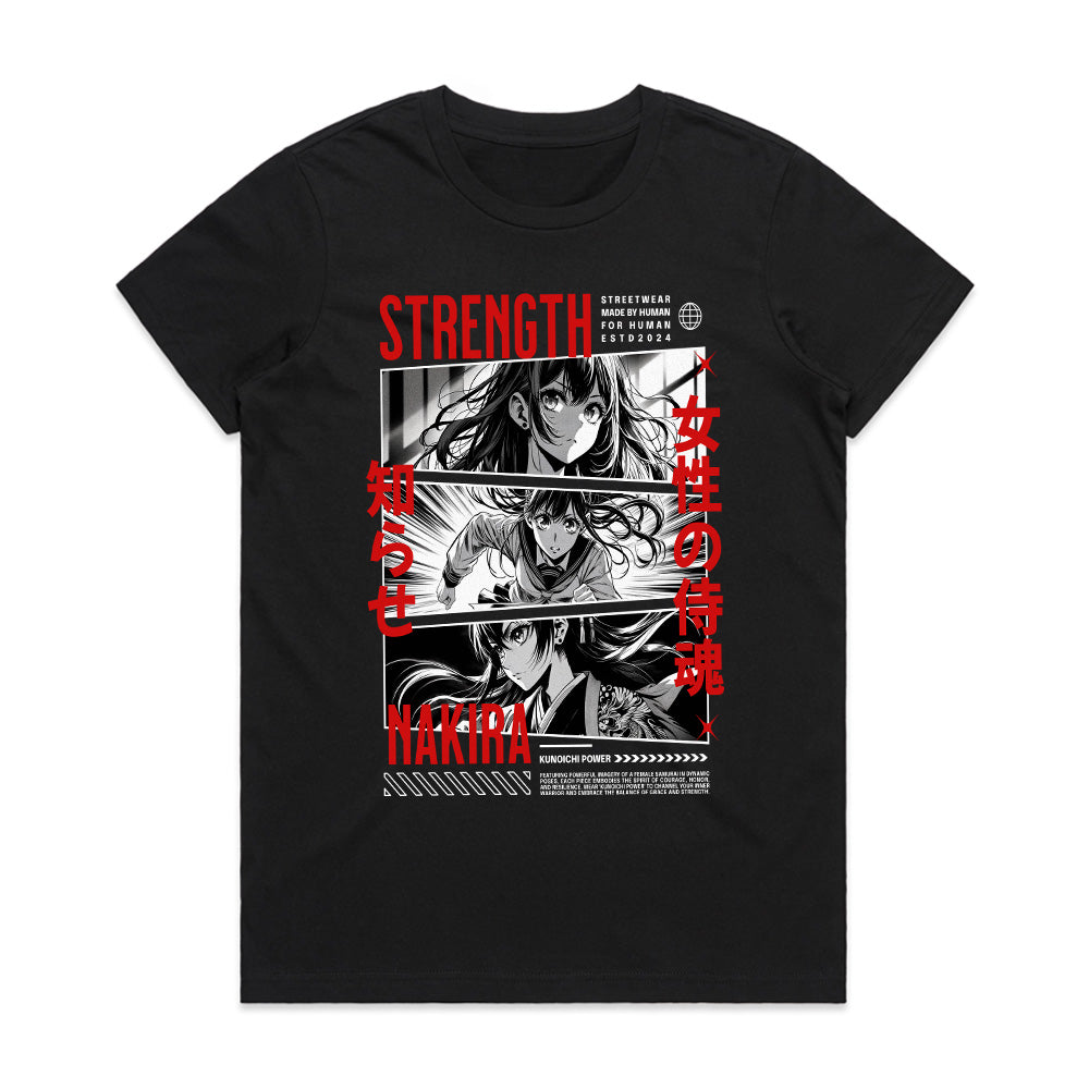 Kunoichi Resolve – Nakira Strength Anime Tee