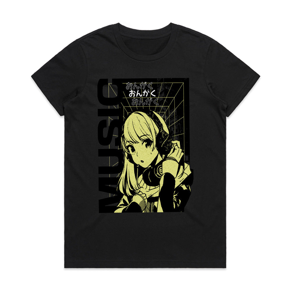 Neon Beats: Otaku Audio Tee