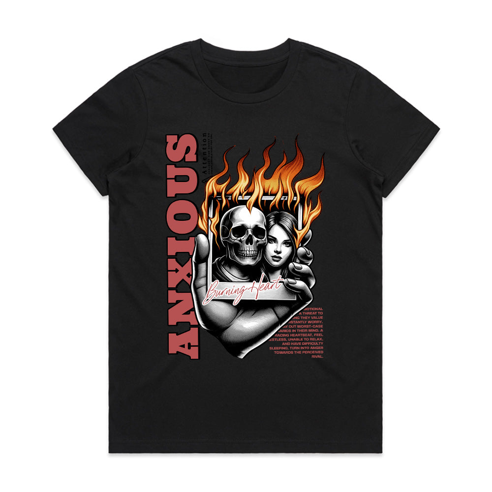 Burning Heart – Anxious Inferno Tee