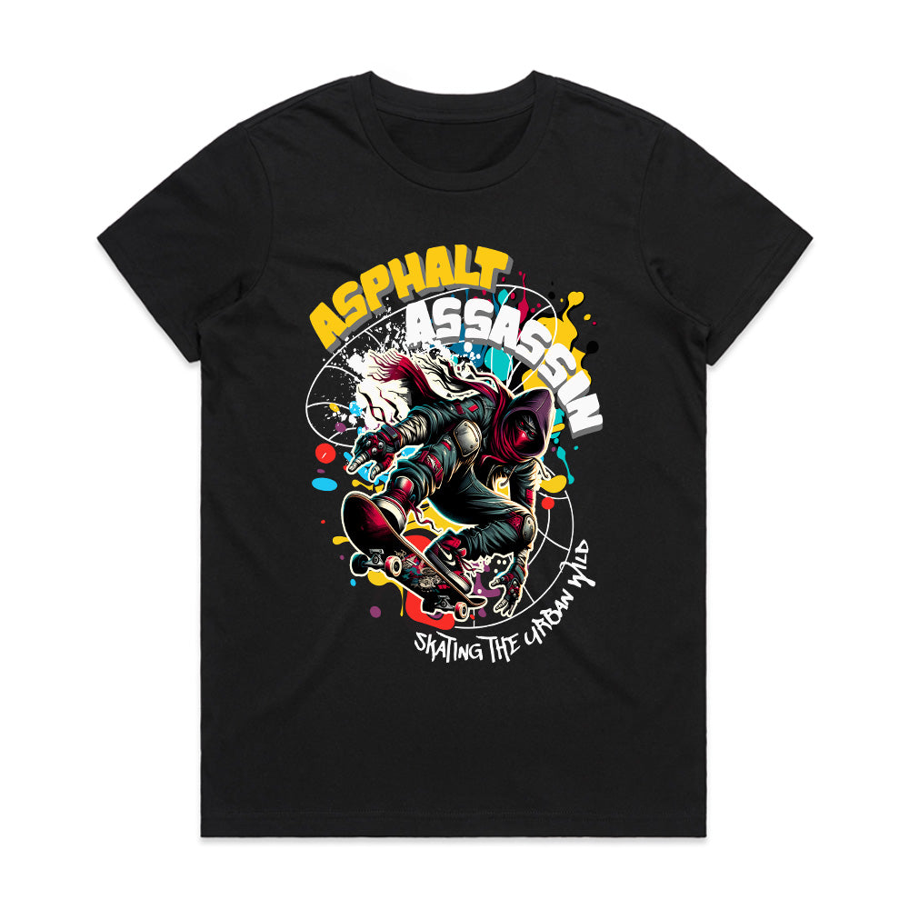 Asphalt Assassin – Urban Wild Skater Tee