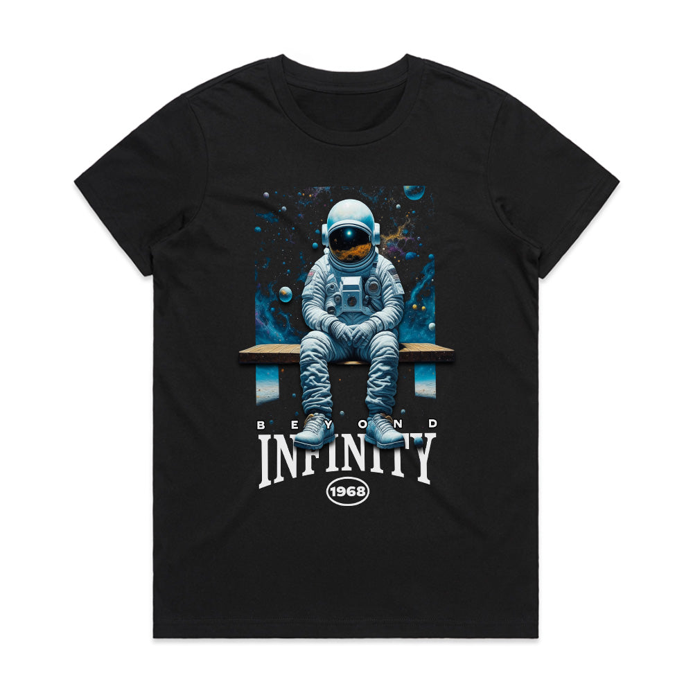 Beyond Infinity: Cosmic Reflection Tee