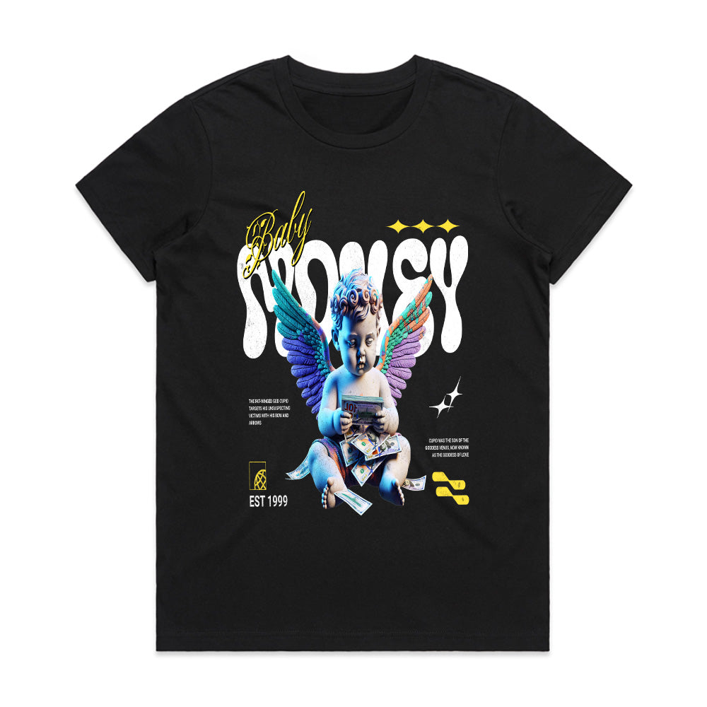 Heaven Sent Hustle: Baby Money Tee