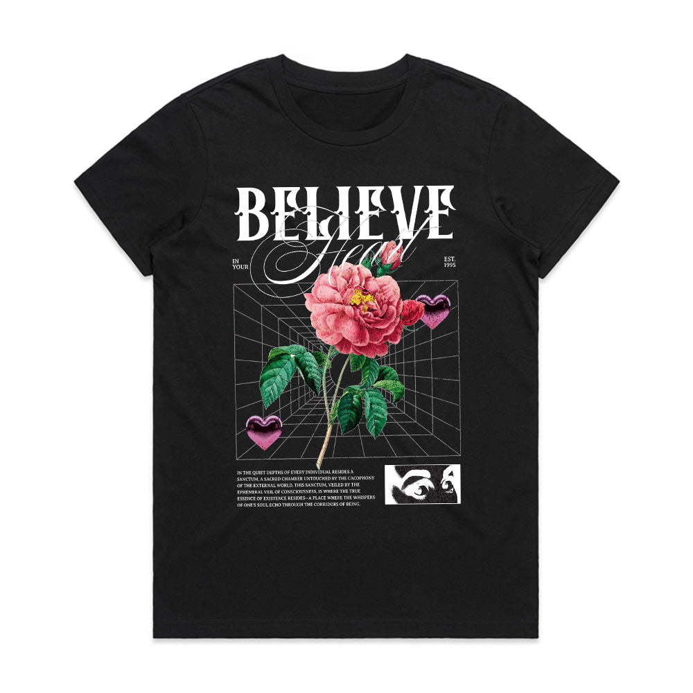 Bloom Within: Believe in Your Heart Tee