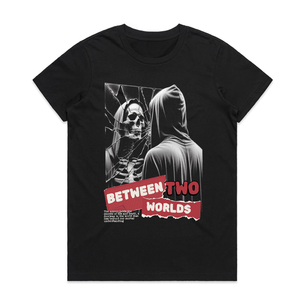 Reflections of the Void: Between Two Worlds Tee