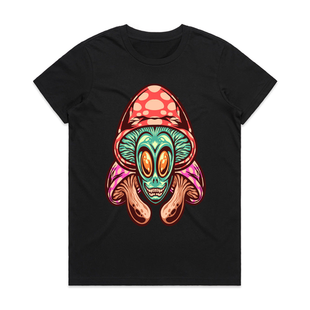 “Galactic Shroom Overlord” Psychedelic Alien Tee