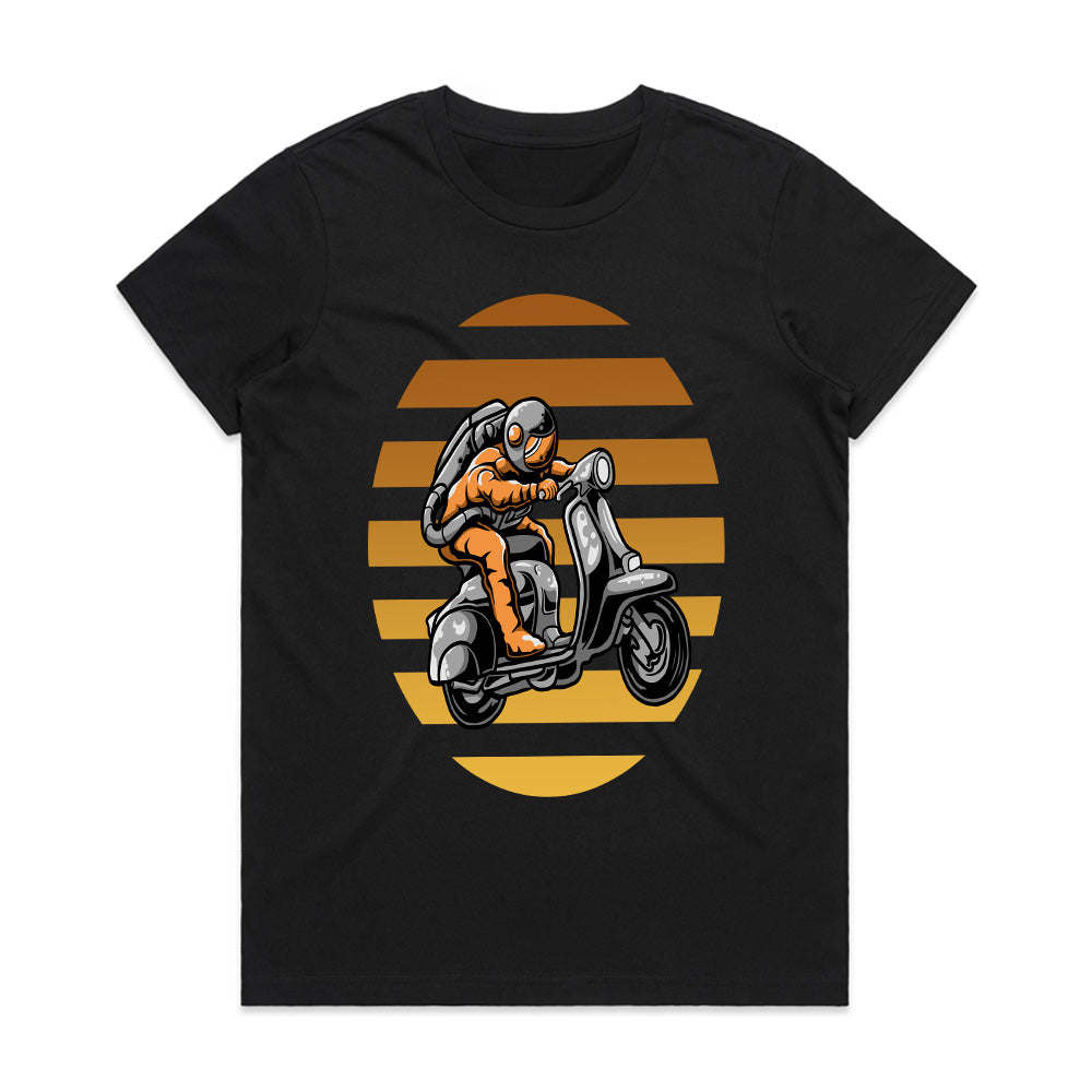 Solar Cruise: Astronaut on a Vespa Tee