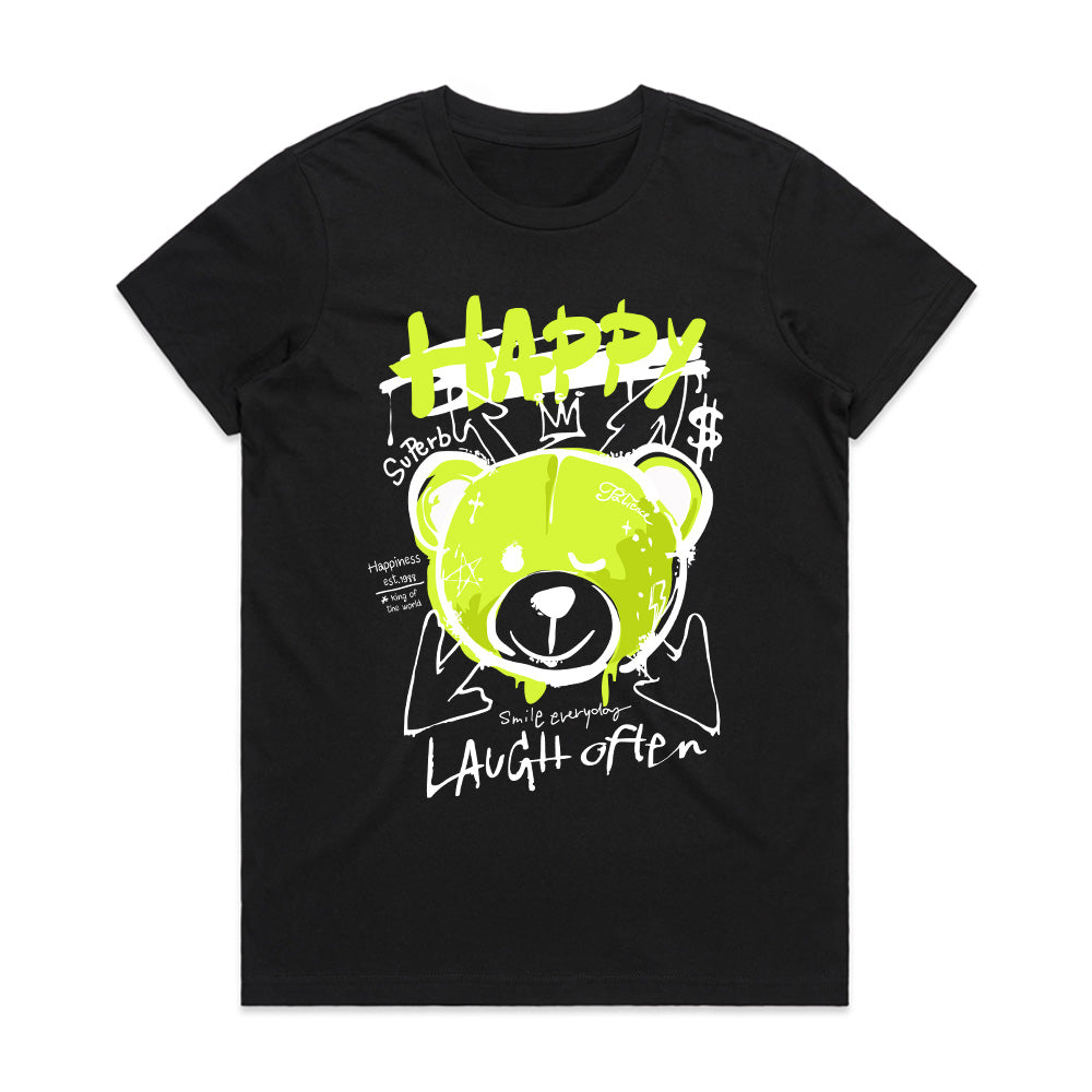Glow Mode: Happy Vibes Bear Tee