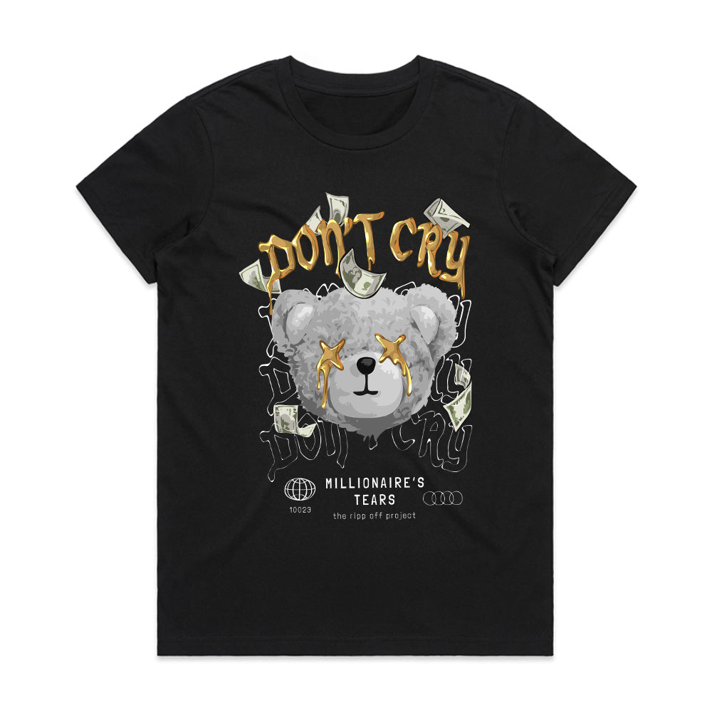 Millionaire's Tears – Don’t Cry Luxe Bear Tee