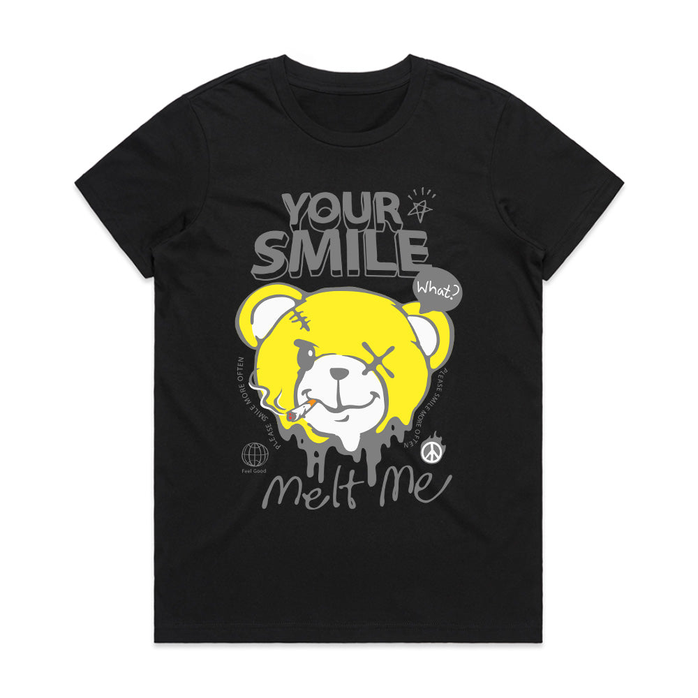 Melted Grin – Smile Drip Bear Tee