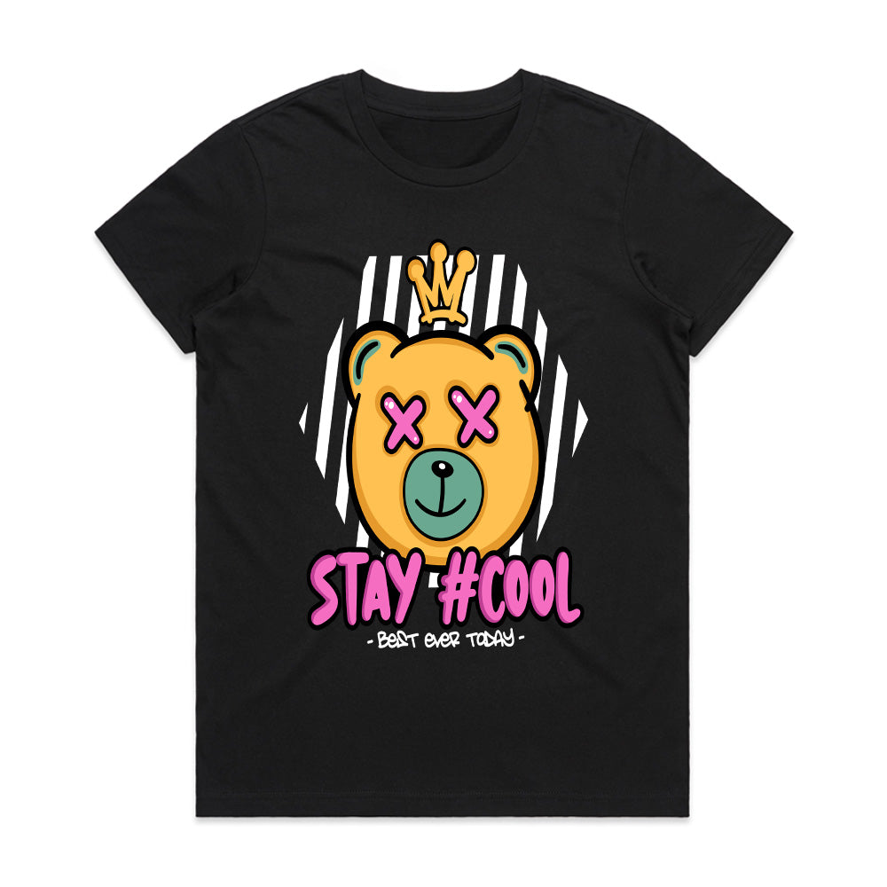 Crowned Chill – Stay #Cool Bear Tee