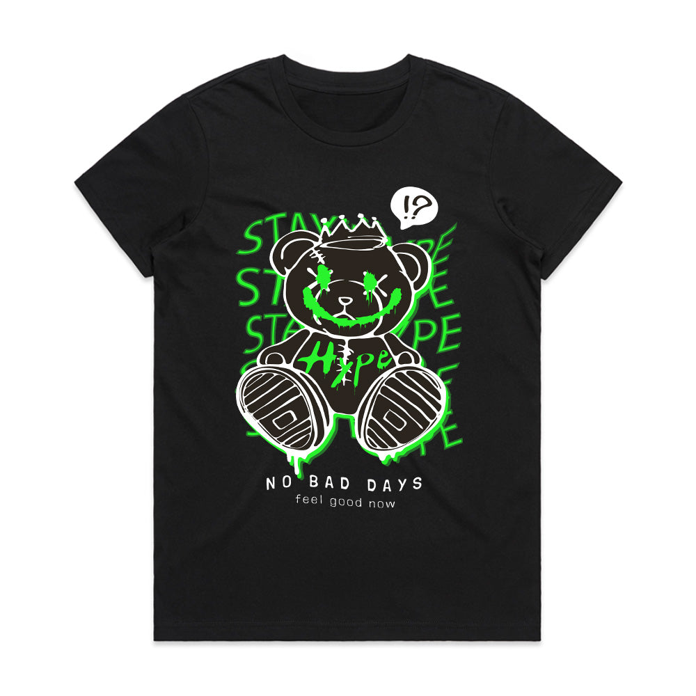 Hope Drip – No Bad Days Neon Bear Tee
