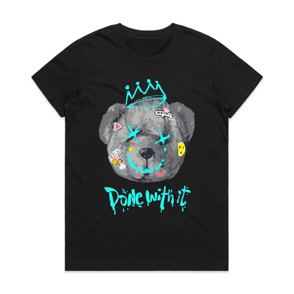 Crowned Breakdown – Done With It Bear Tee