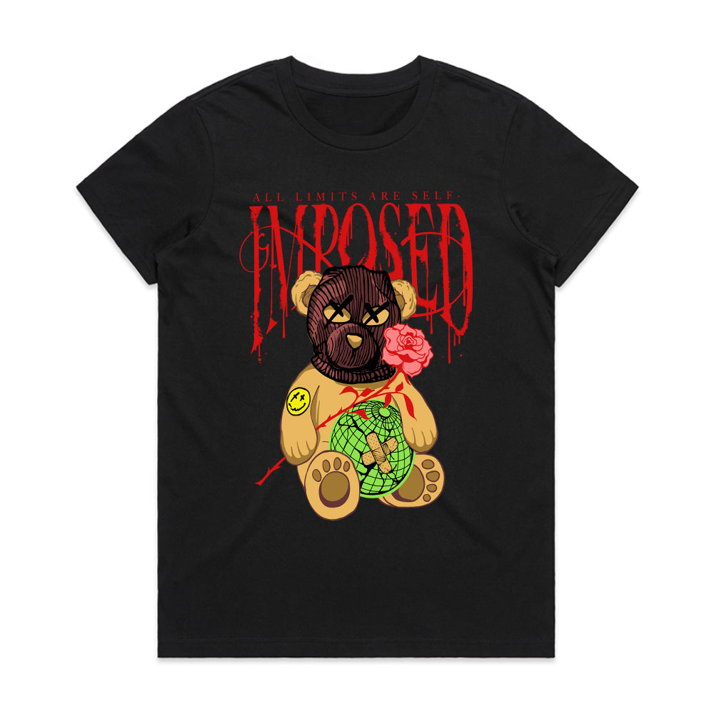 Imposed Limits – Rebel Rose Bear Tee