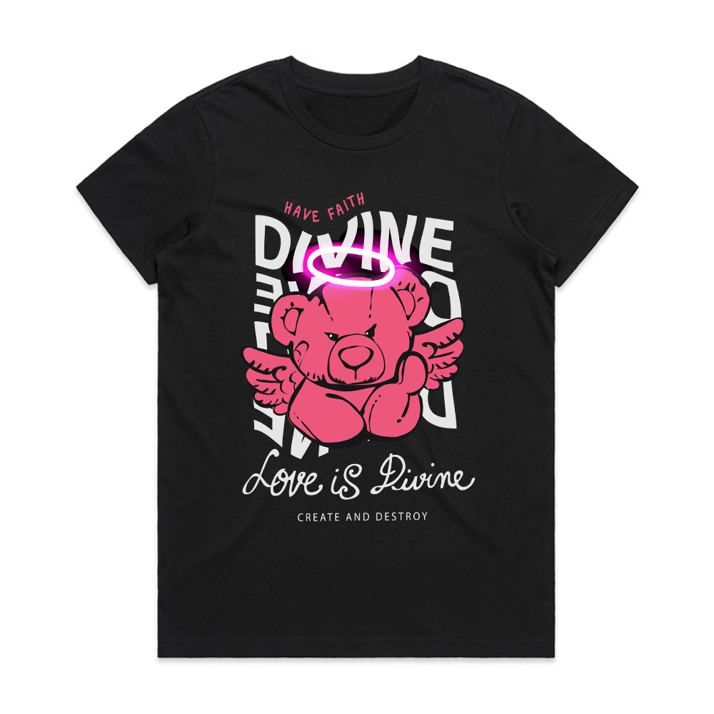 Divine Drift: Angel Bear Serenity Tee