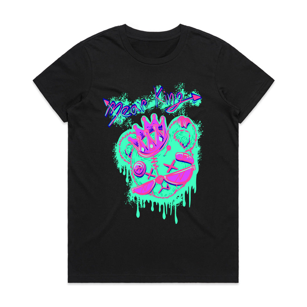 Neon Throne – Bear King Drip Tee