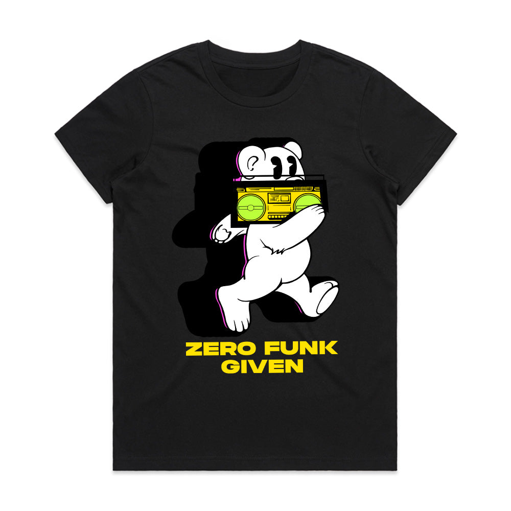 Boombox Rebel – Zero Funk Given Tee