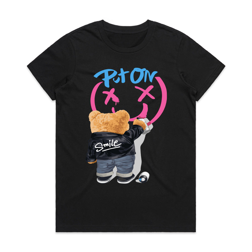 Smile Mode: Street Bear Graffiti Tee