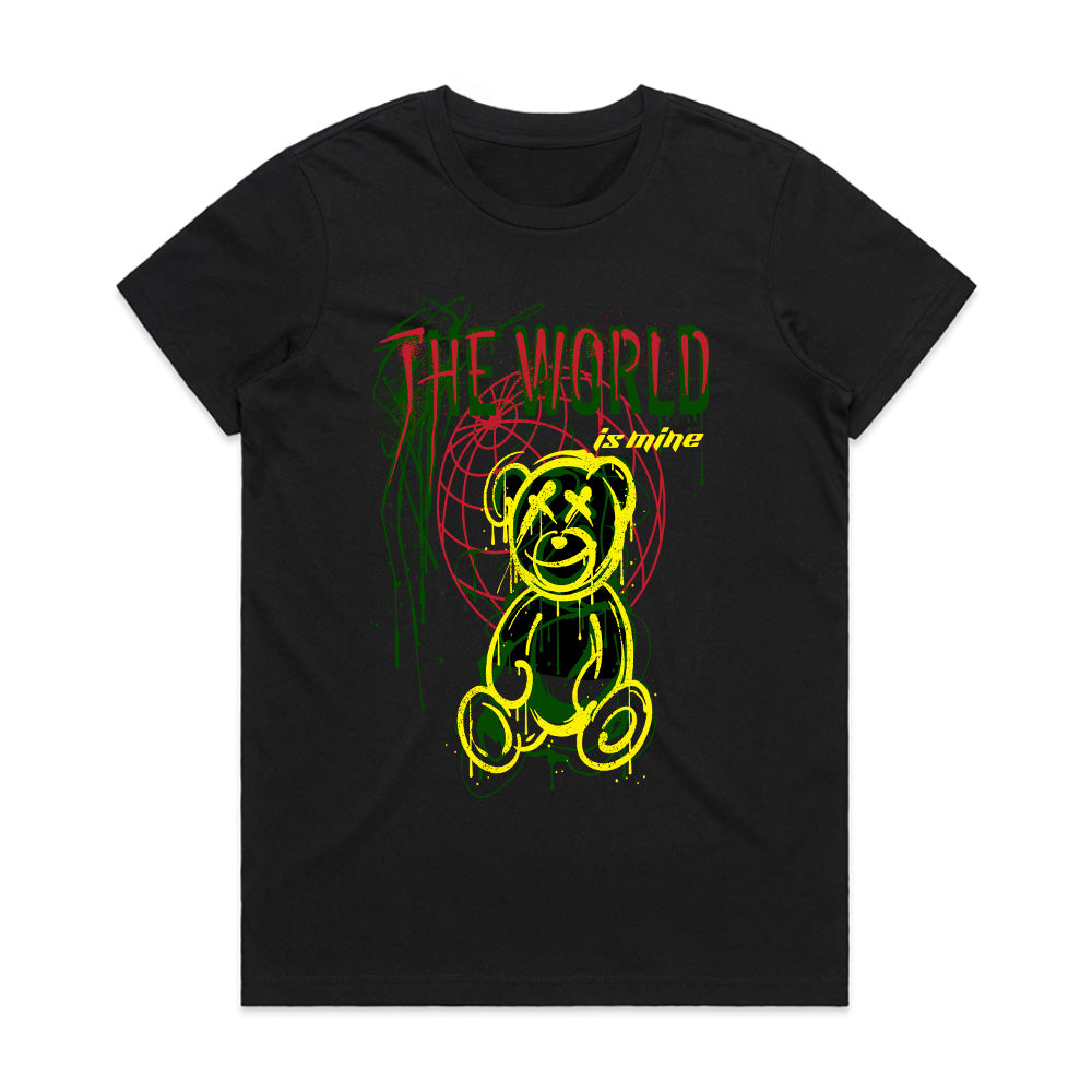 Neon Conqueror: World-Is-Mine Bear Tee