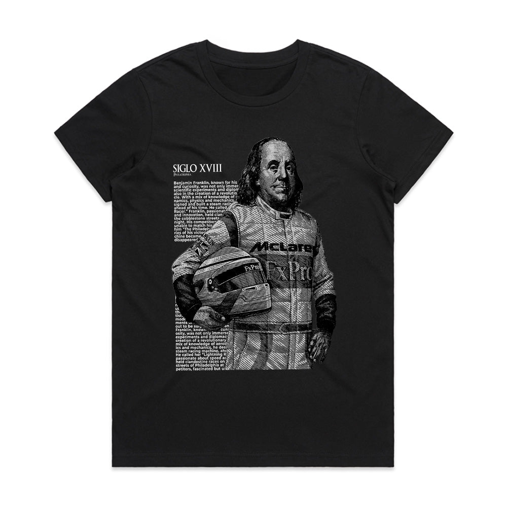 Franklin Speed: Enlightenment Racer Tee