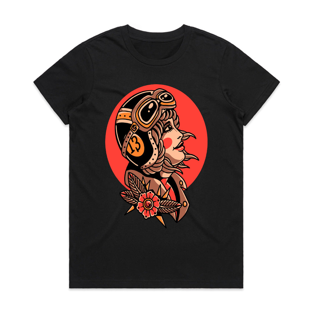 Iron Blossom: Rebel Rose Rider Tee