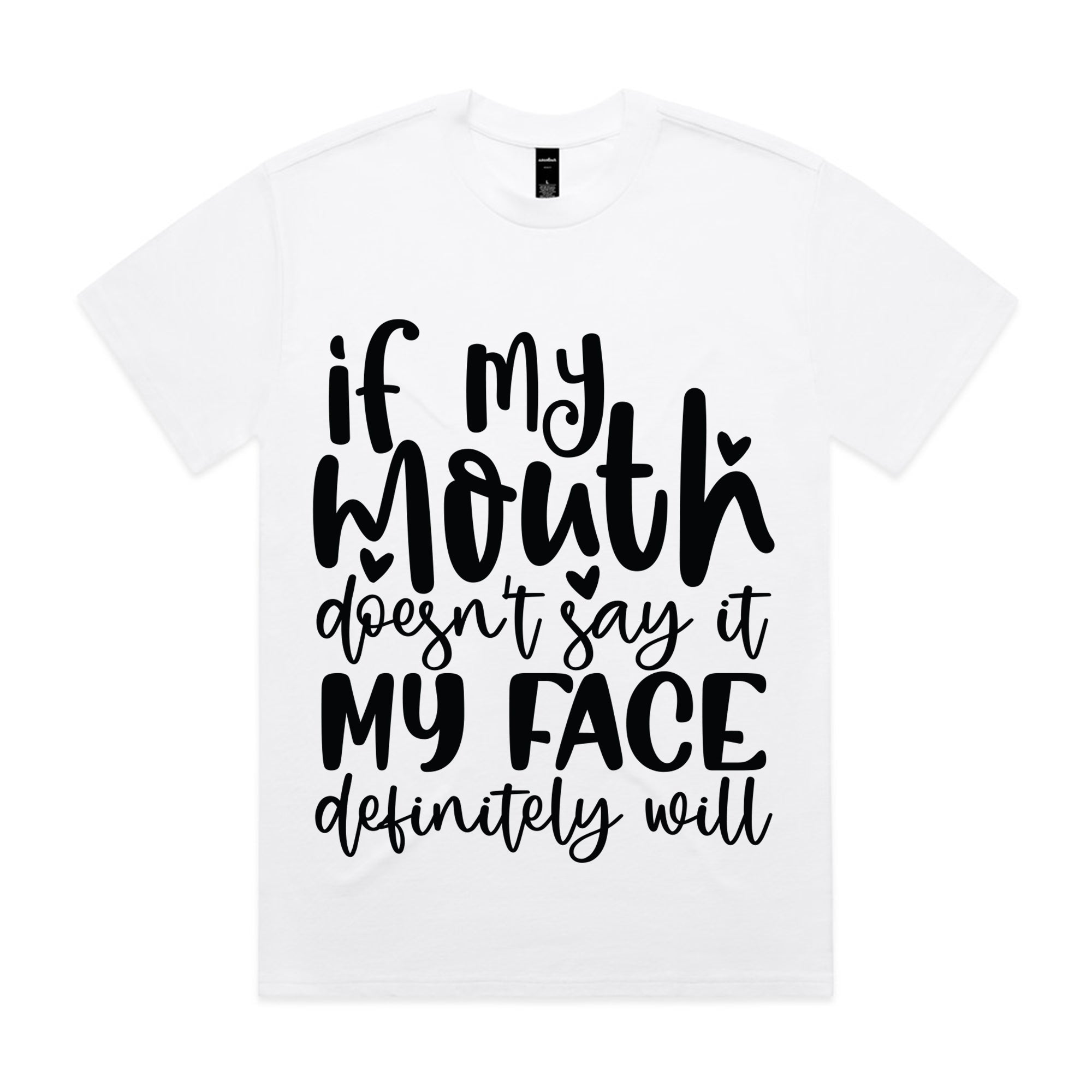 If my mouth doesn’t say it, my face definitely will