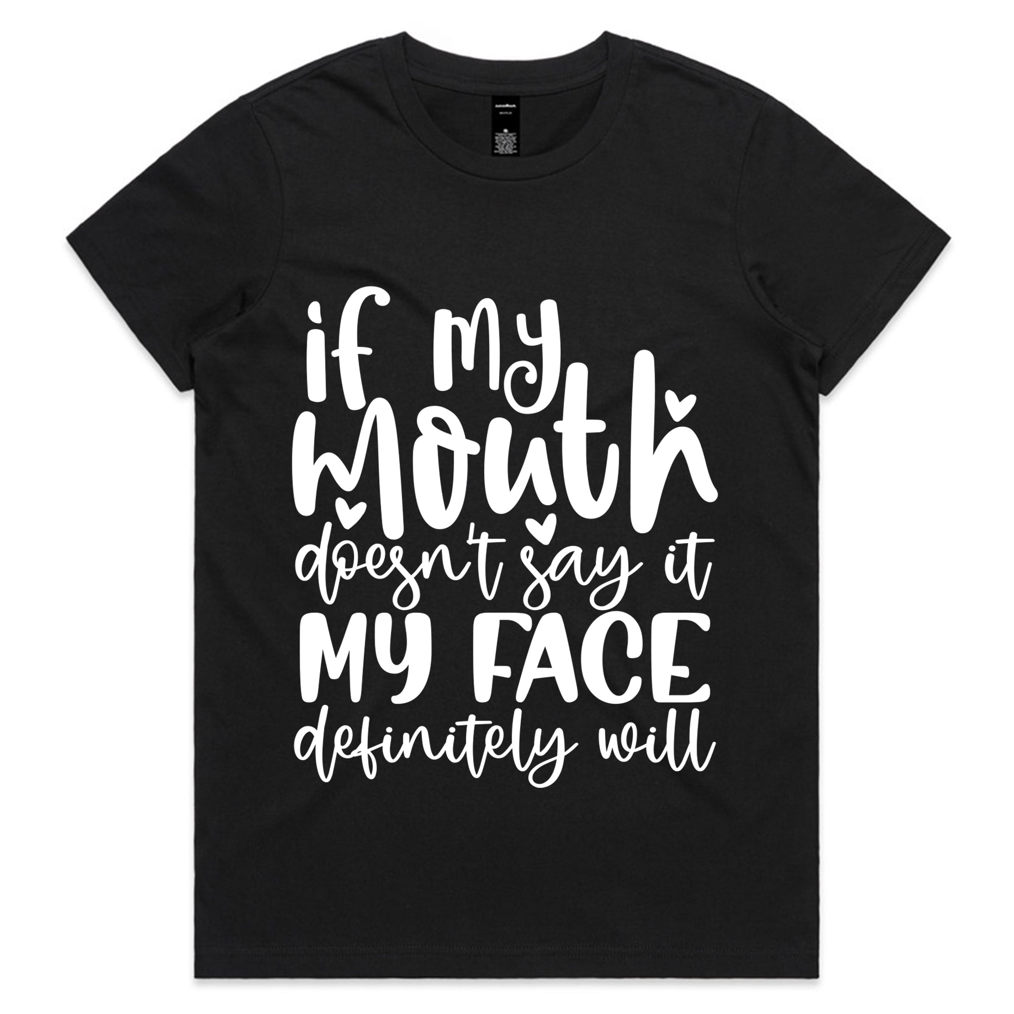 If my mouth doesn’t say it, my face definitely will