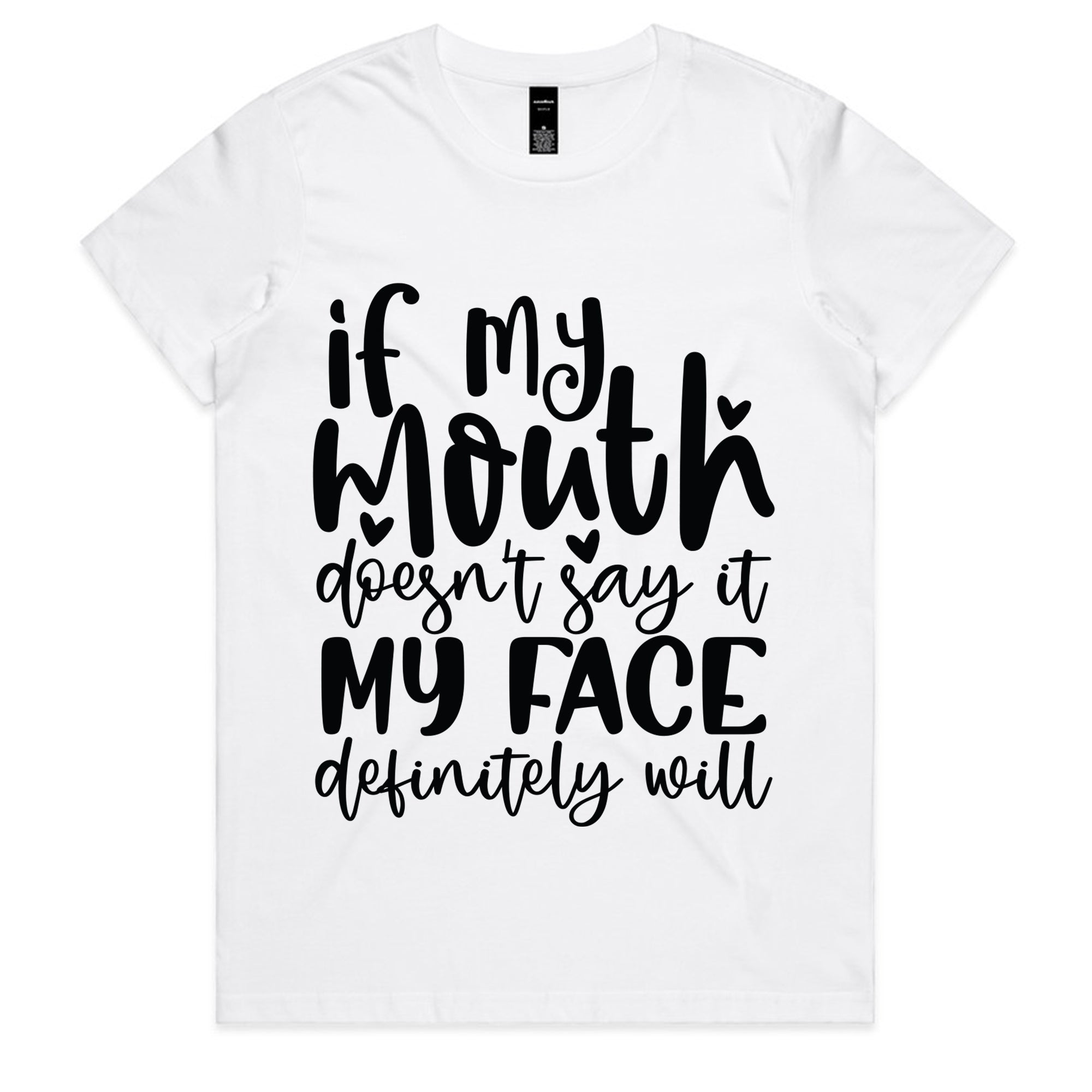 If my mouth doesn’t say it, my face definitely will