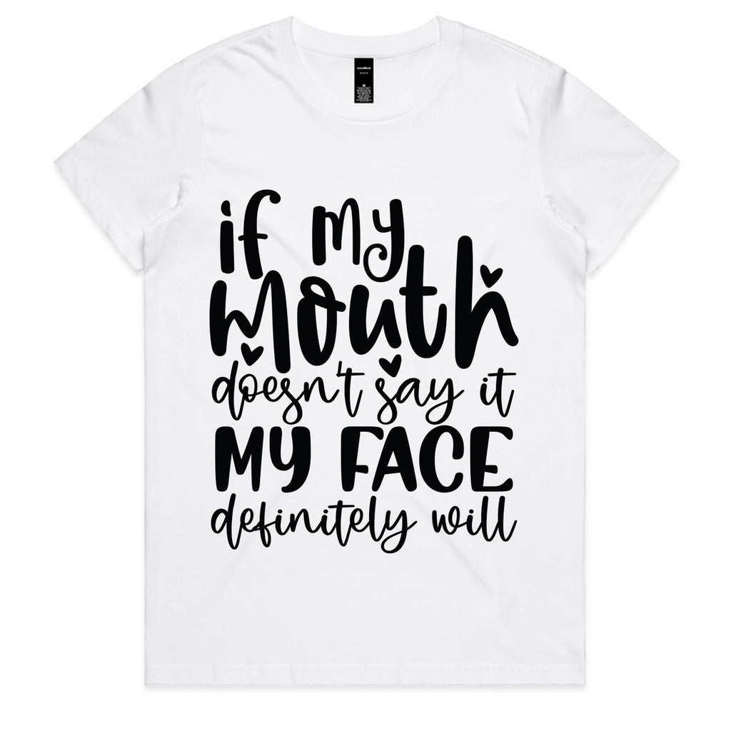If my mouth doesn’t say it, my face definitely will