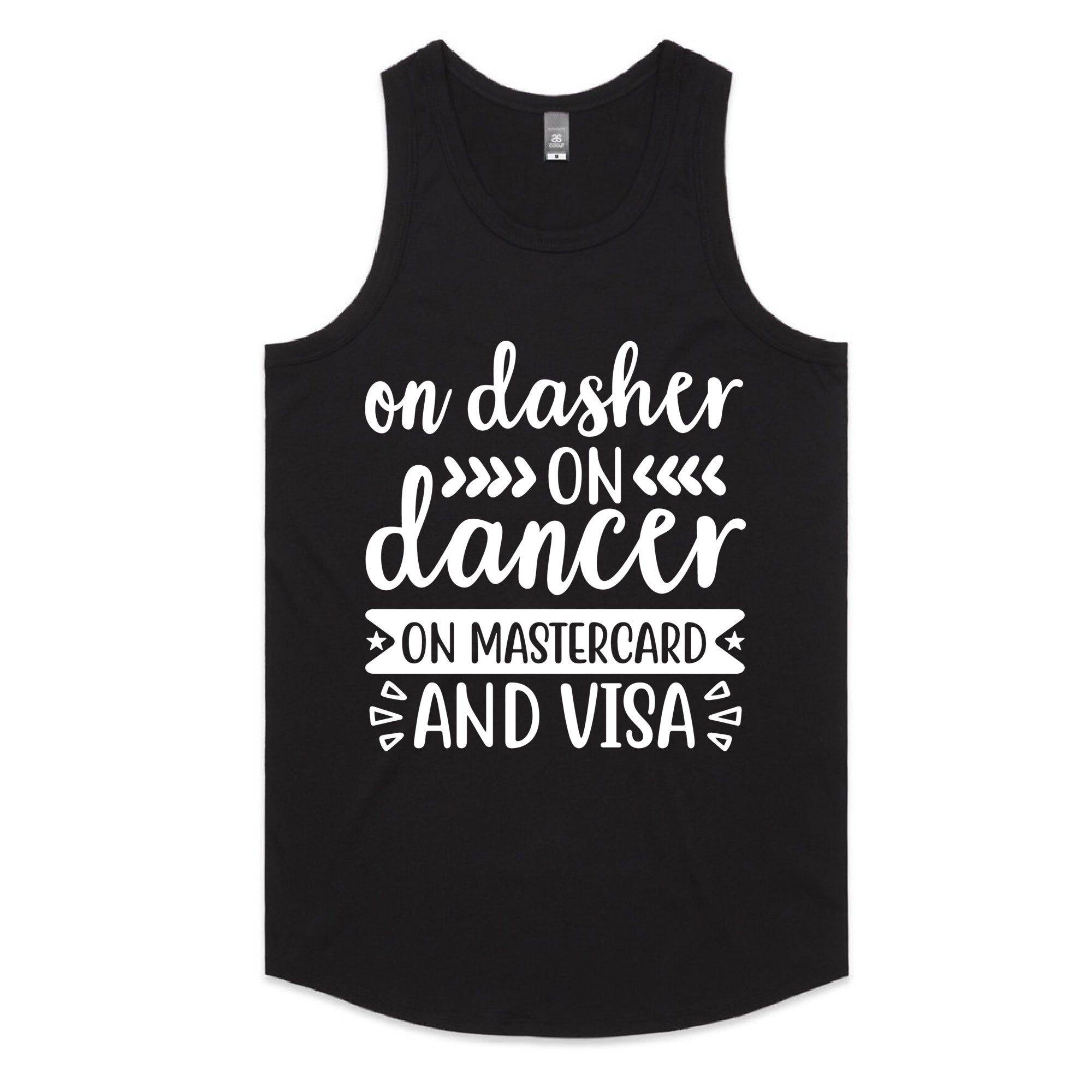 On Dasher, On Dancer, On Mastercard and Visa T-Shirt