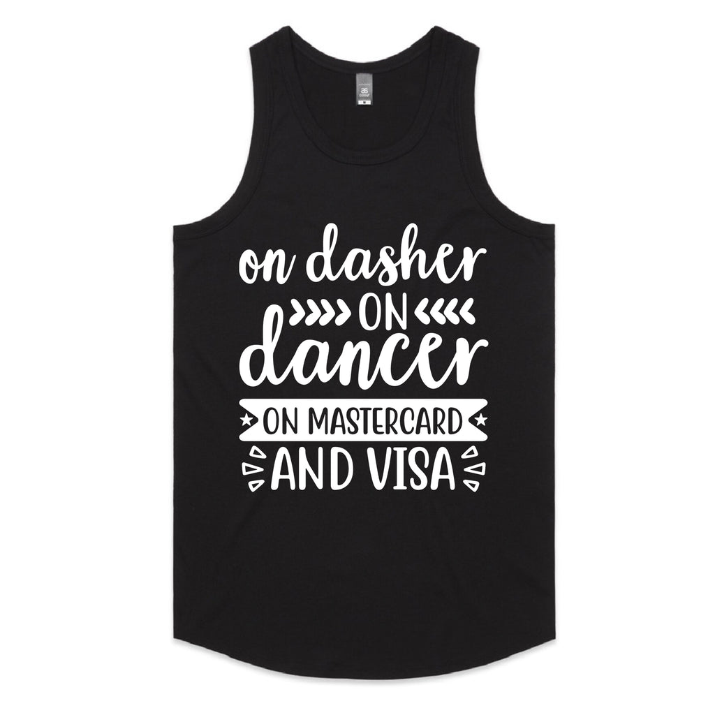 On Dasher, On Dancer, On Mastercard and Visa T-Shirt