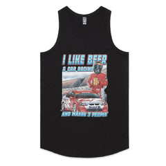 I LIKE BEER & CAR RACING AND MAYBE 3 PEOPLE T-Shirt