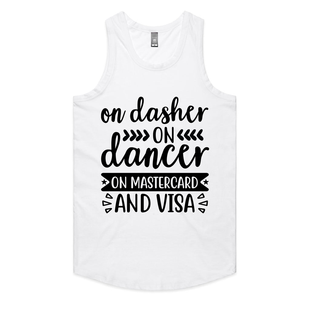 On Dasher, On Dancer, On Mastercard and Visa T-Shirt