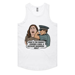 WHAT IS THE CHARGE? COOKING A MEAL, A SUCCULENT MUSHROOM MEAL? T-Shirt