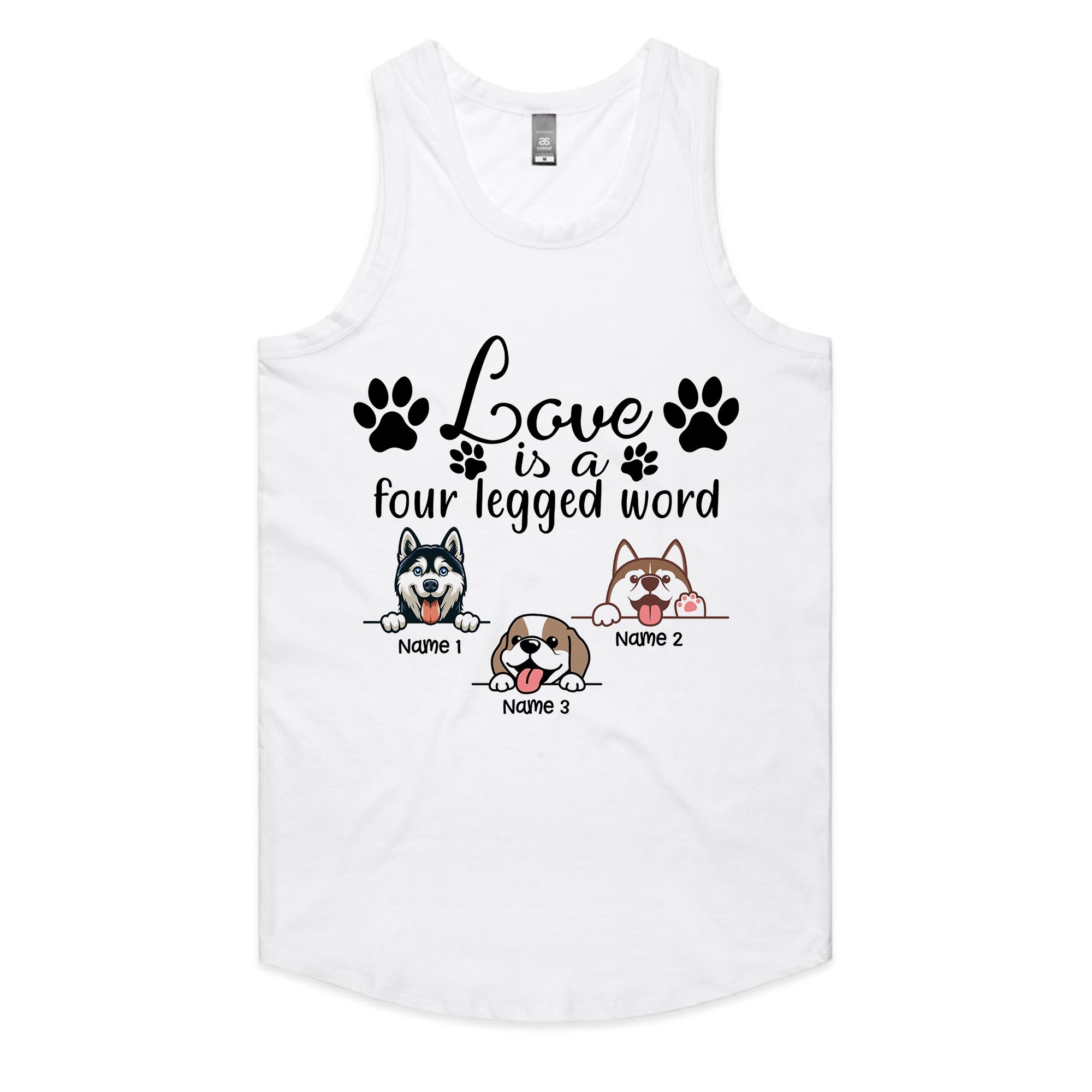 Personalized "Love is a Four Legged Word" T-Shirt