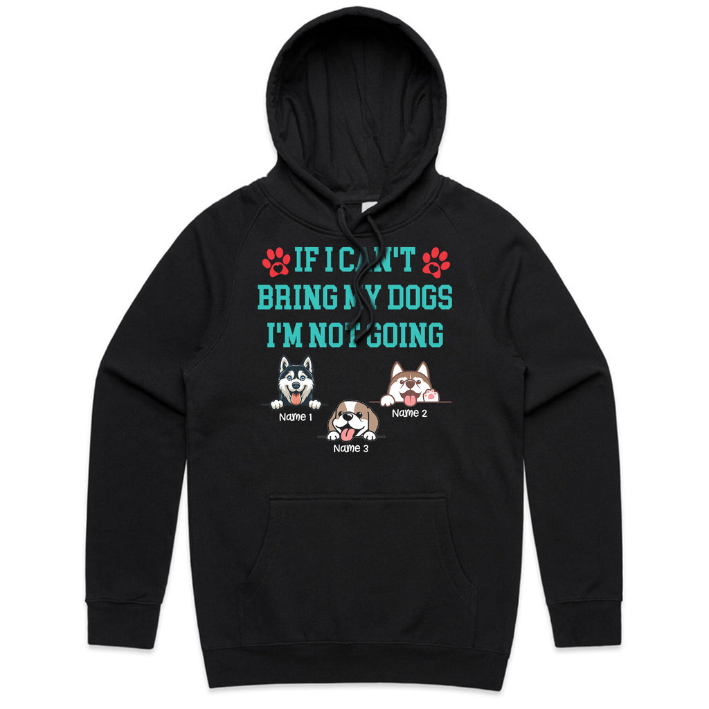 Personalized "If I Can't Bring My Dogs I'm Not Going" T-Shirt