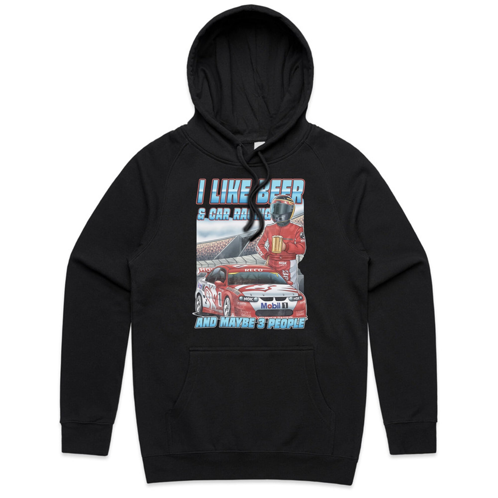 I LIKE BEER & CAR RACING AND MAYBE 3 PEOPLE T-Shirt