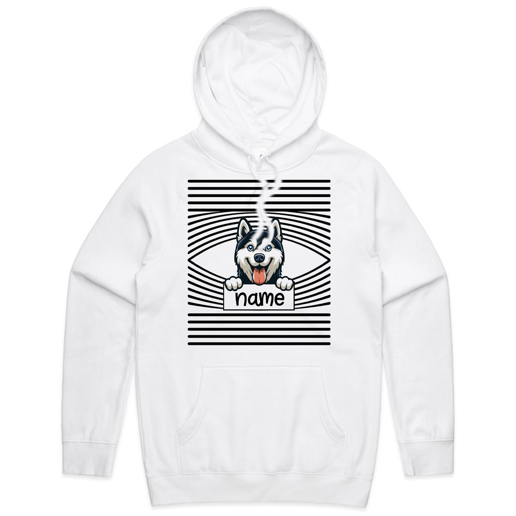 Personalized Siberian Husky Peek-a-Boo T-Shirt