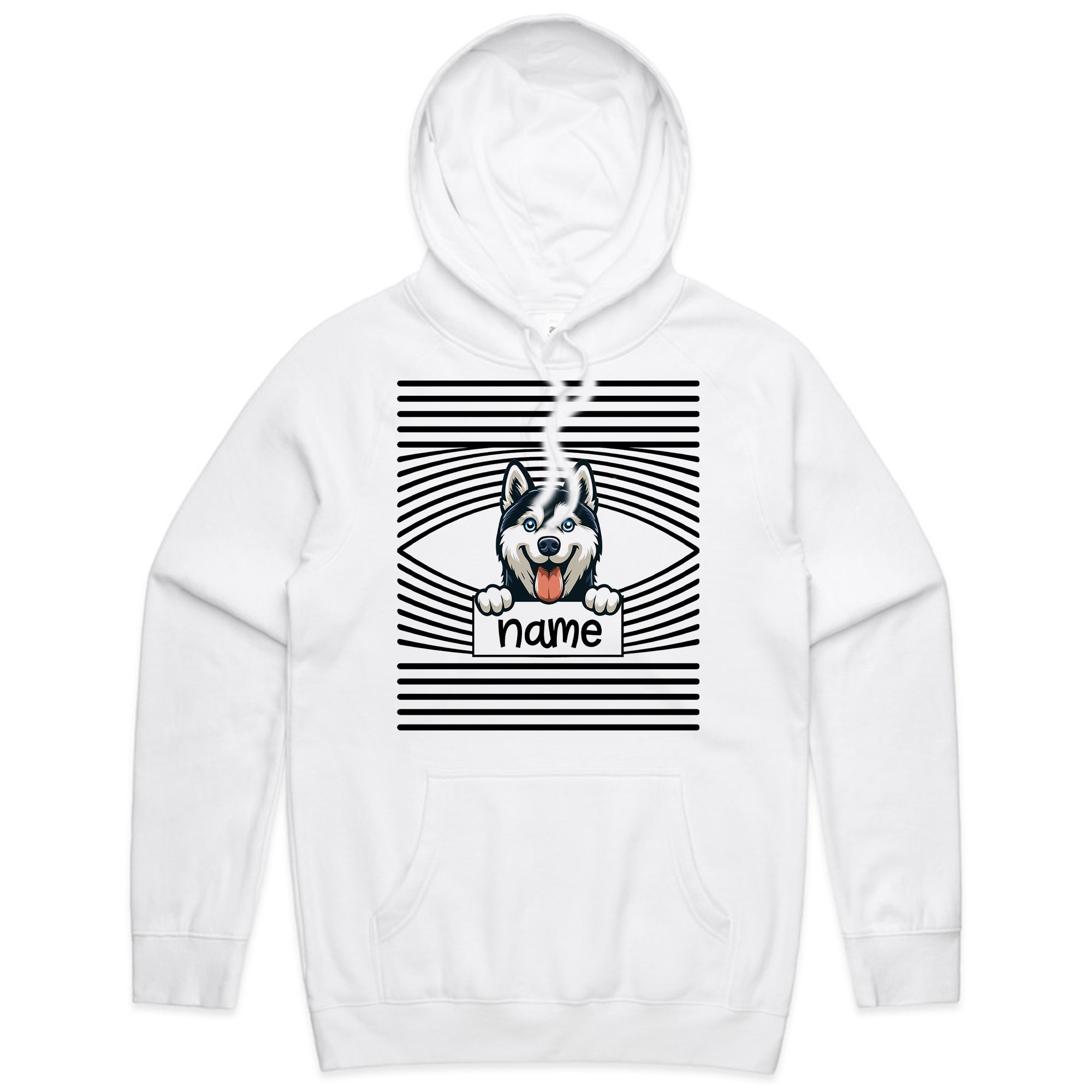 Personalized Siberian Husky Peek-a-Boo T-Shirt