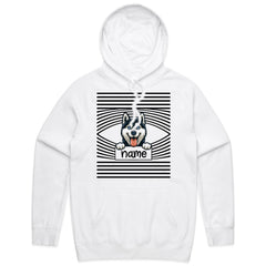 Personalized Siberian Husky Peek-a-Boo T-Shirt