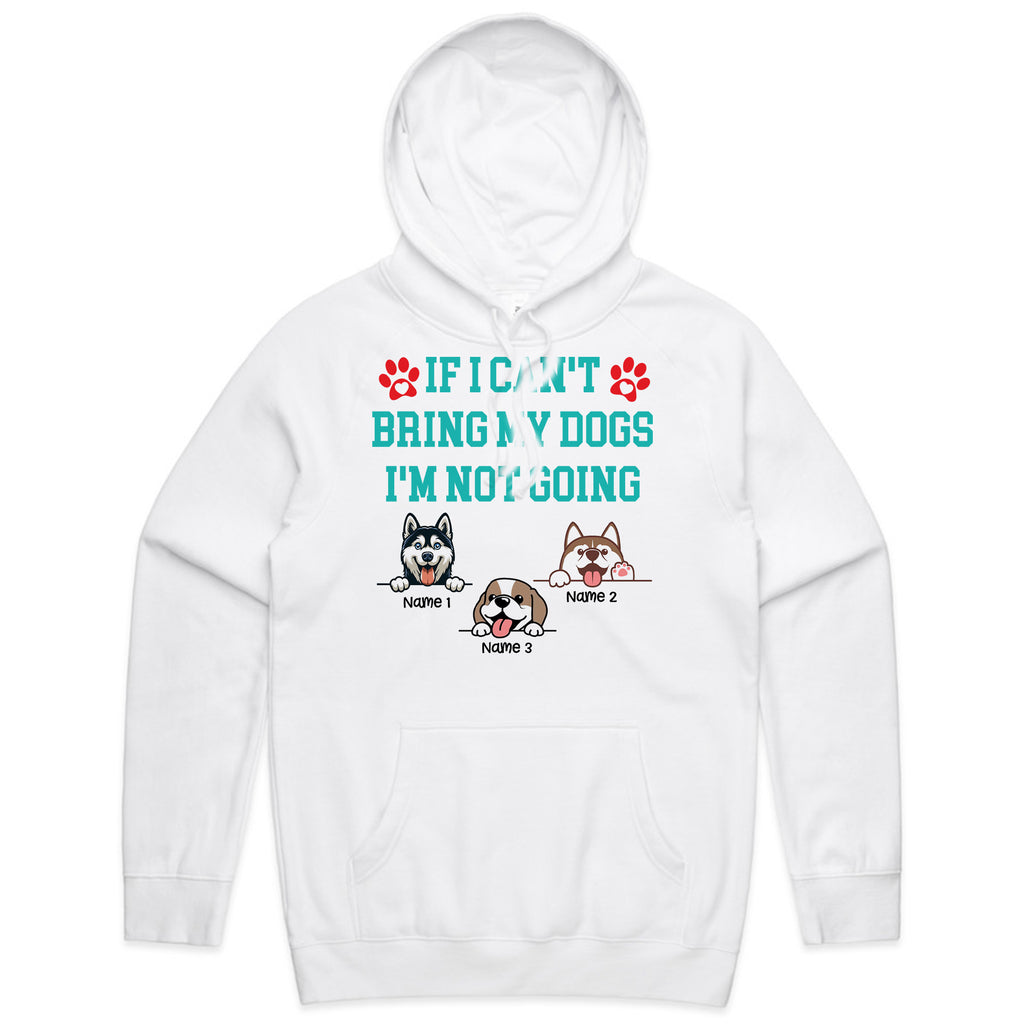 Personalized "If I Can't Bring My Dogs I'm Not Going" T-Shirt