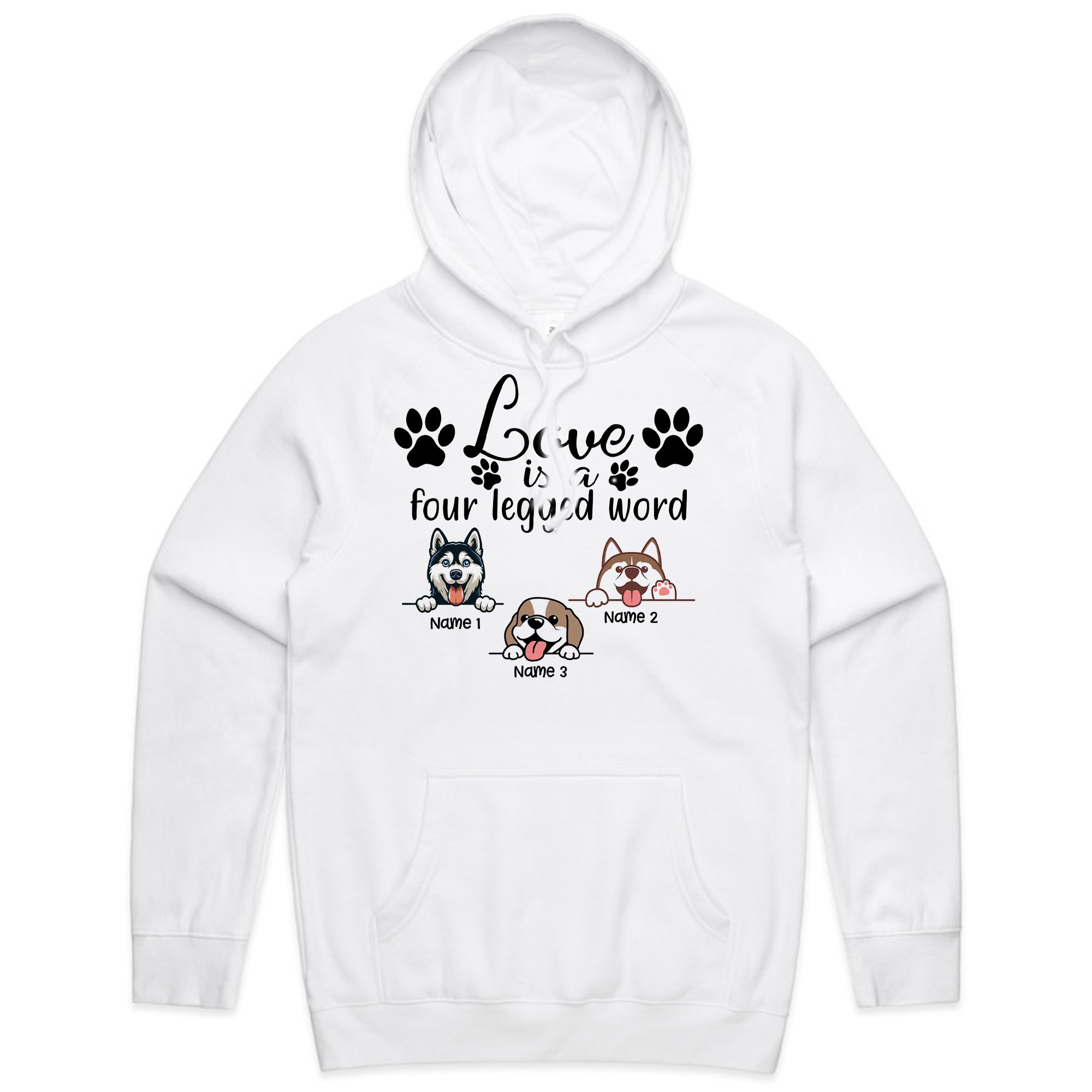 Personalized "Love is a Four Legged Word" T-Shirt