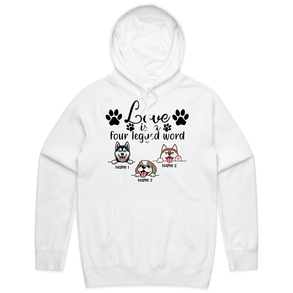 Personalized "Love is a Four Legged Word" T-Shirt