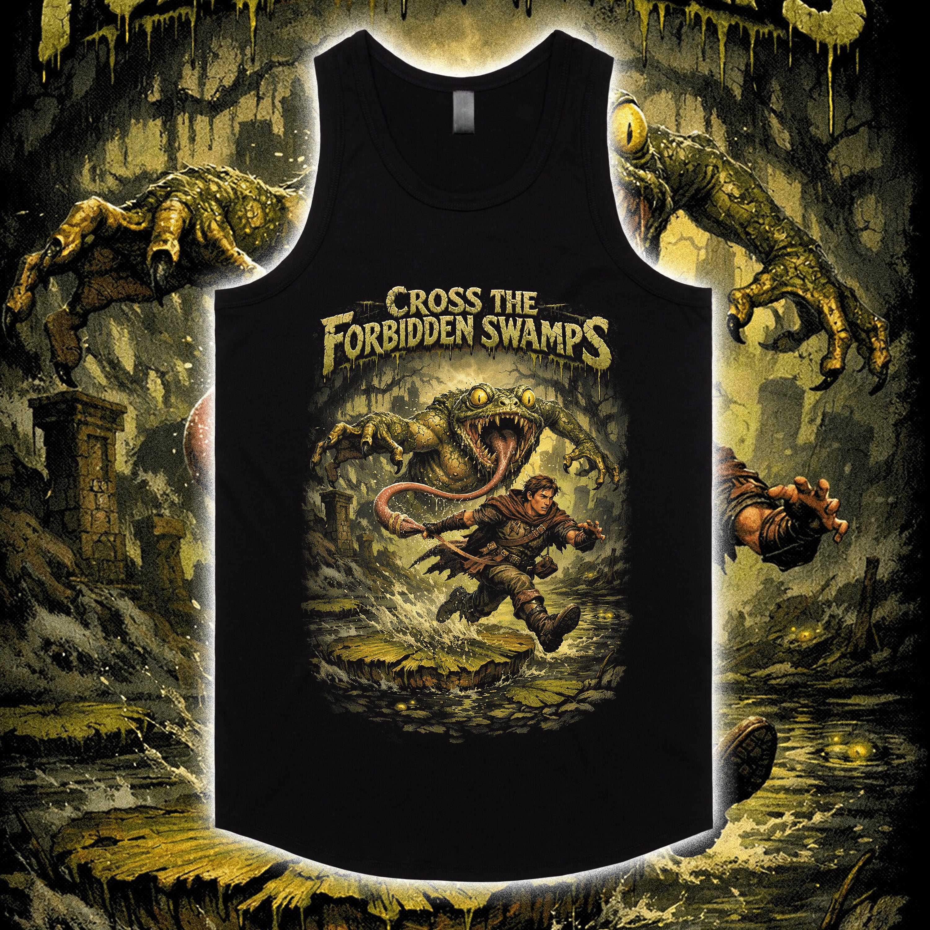 CROSS THE FORBIDDEN SWAMPS