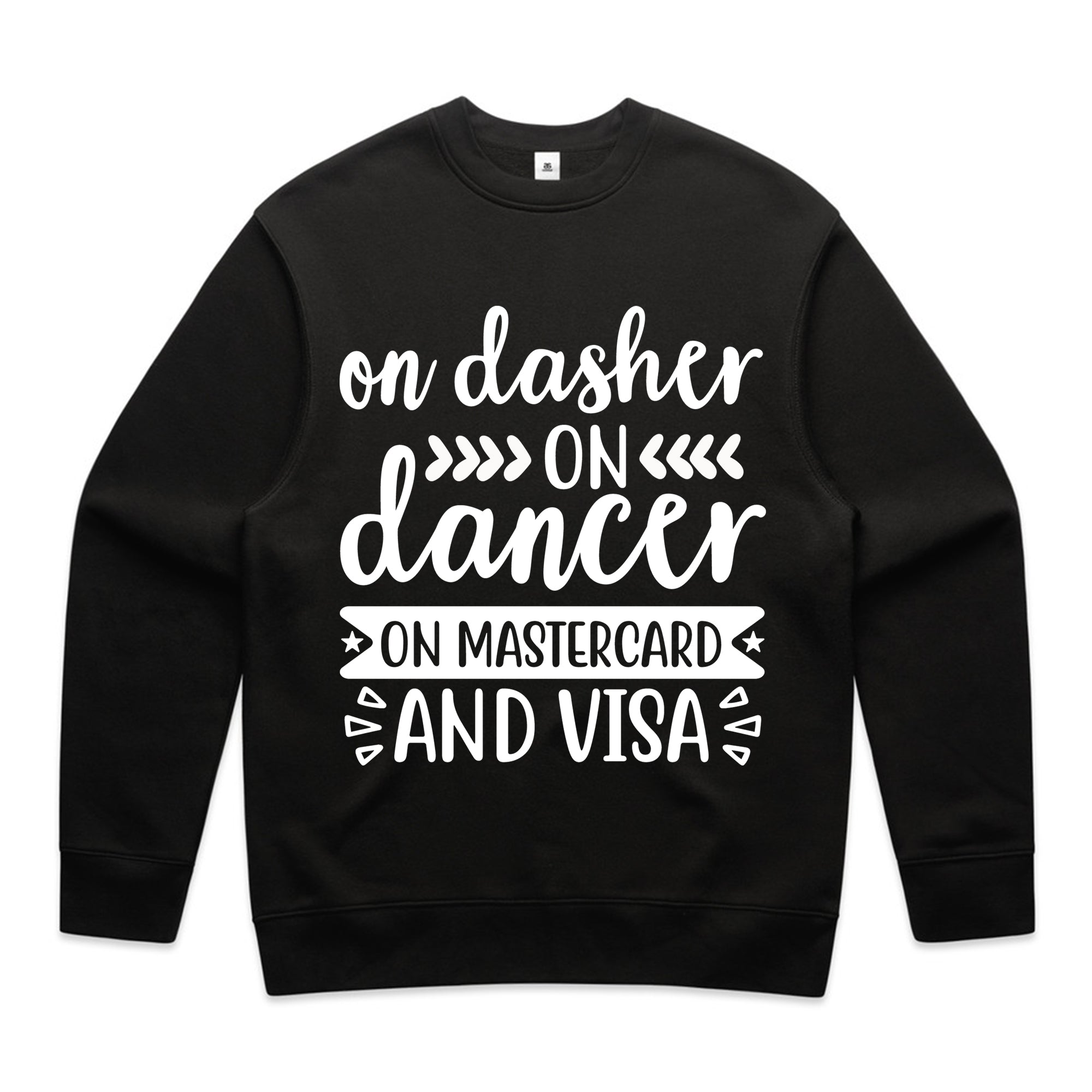 On Dasher, On Dancer, On Mastercard and Visa T-Shirt