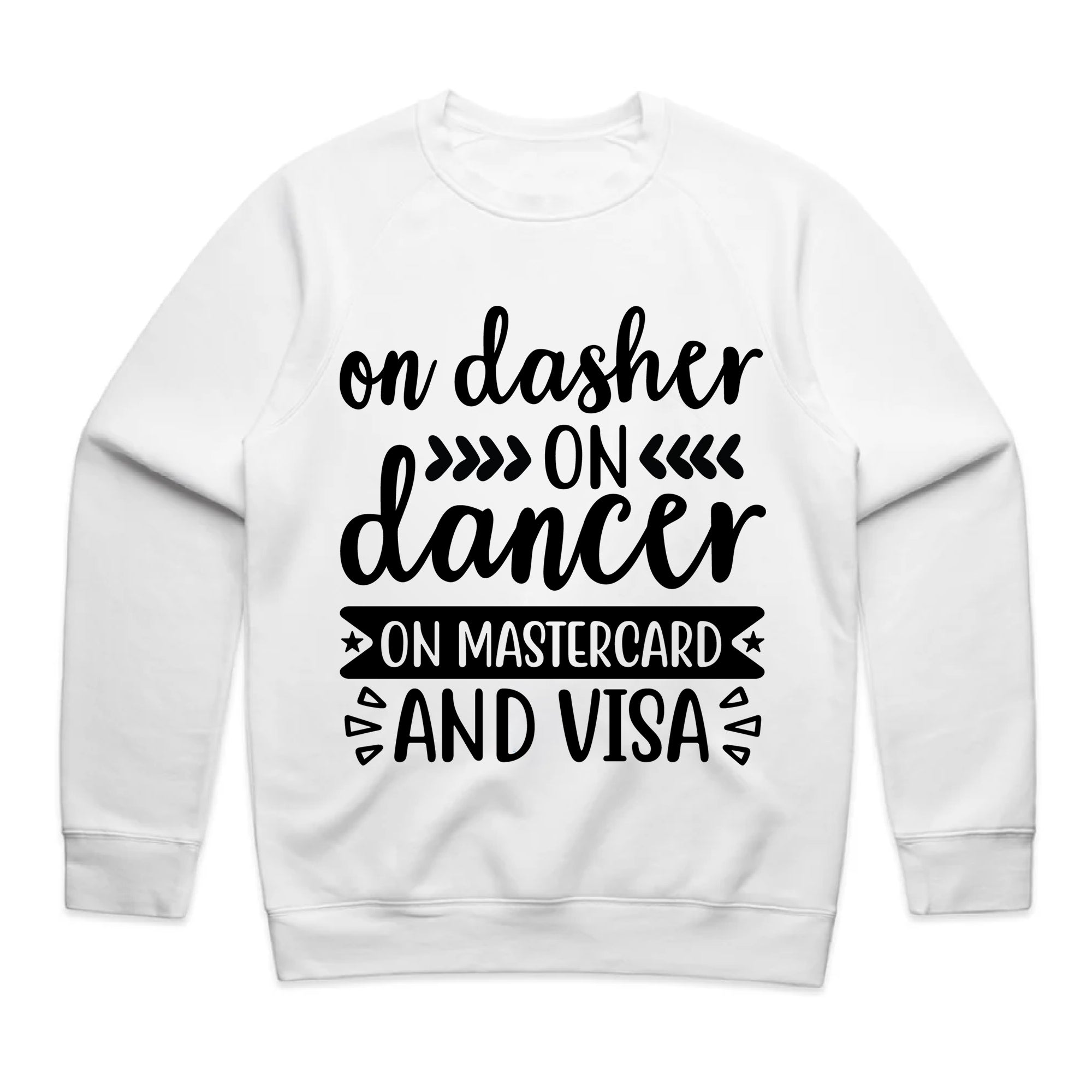 On Dasher, On Dancer, On Mastercard and Visa T-Shirt
