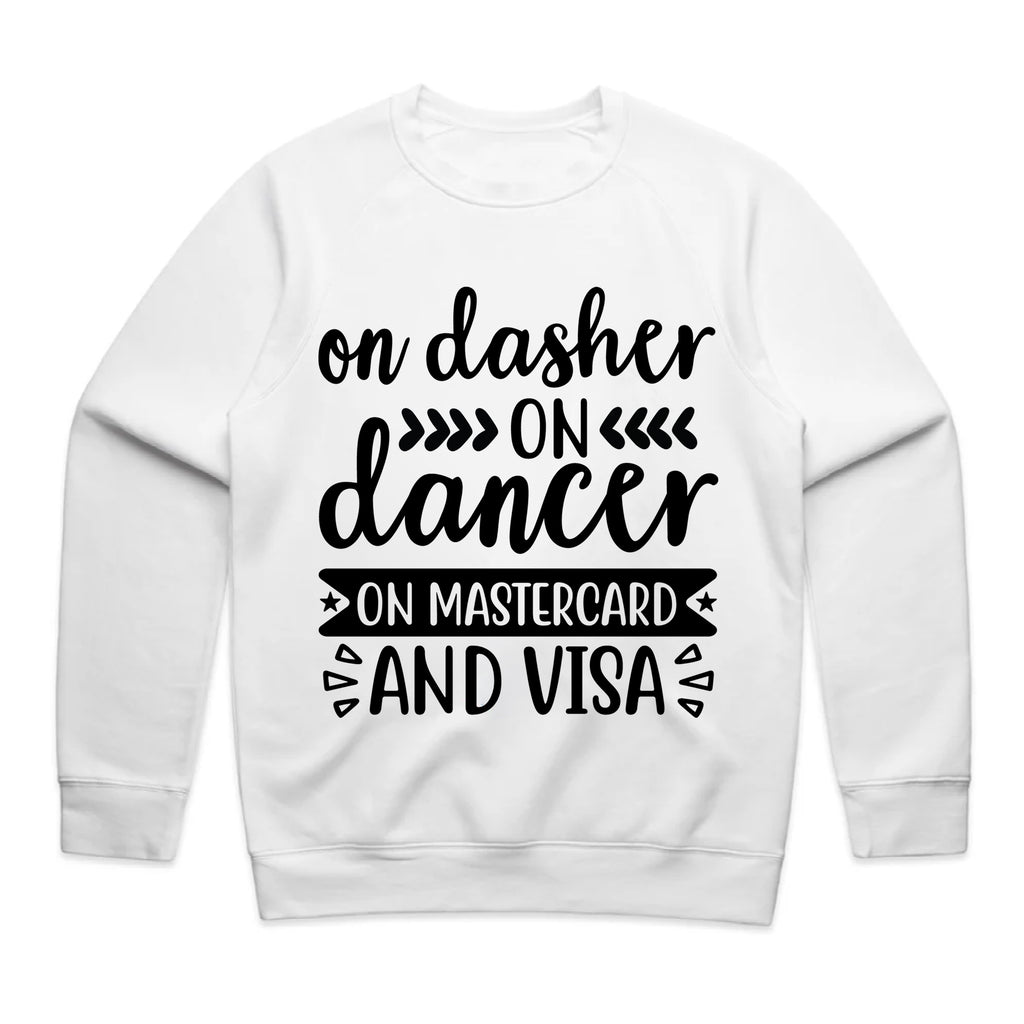 On Dasher, On Dancer, On Mastercard and Visa T-Shirt