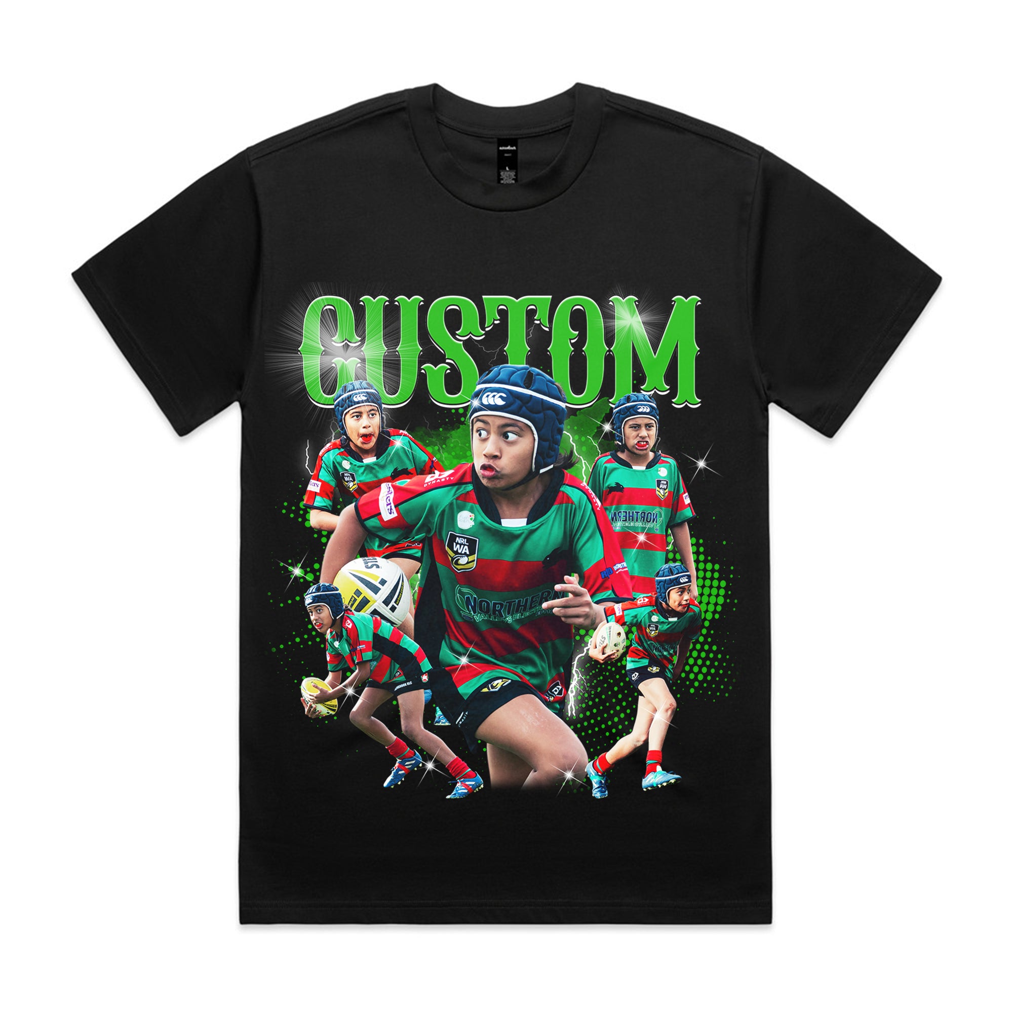 Retro Vintage Bootleg Shirt, Custom Your Tee, Personalized With Kids, Sport