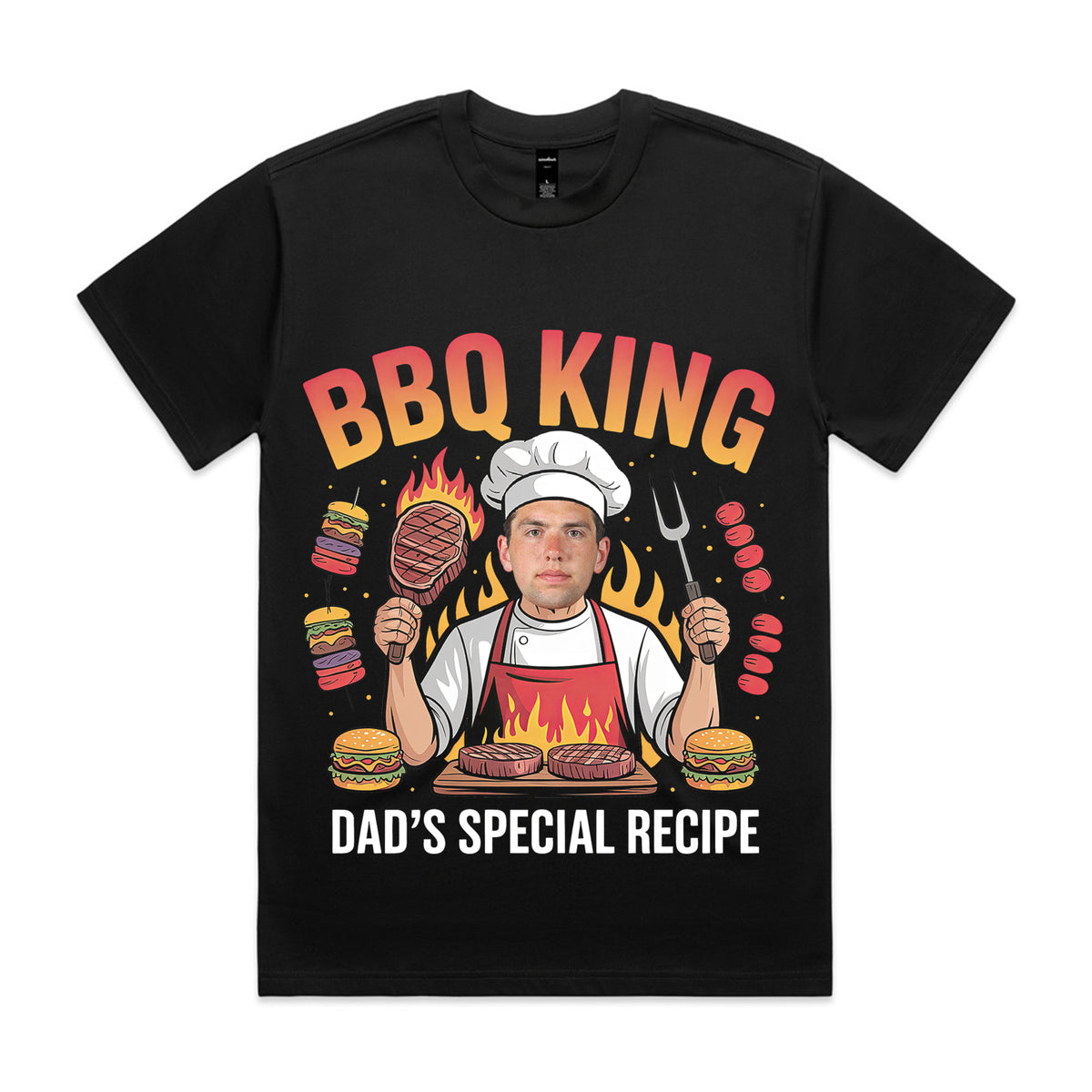 BBQ King Dad’s Special Ricipe Custom T-Shirt