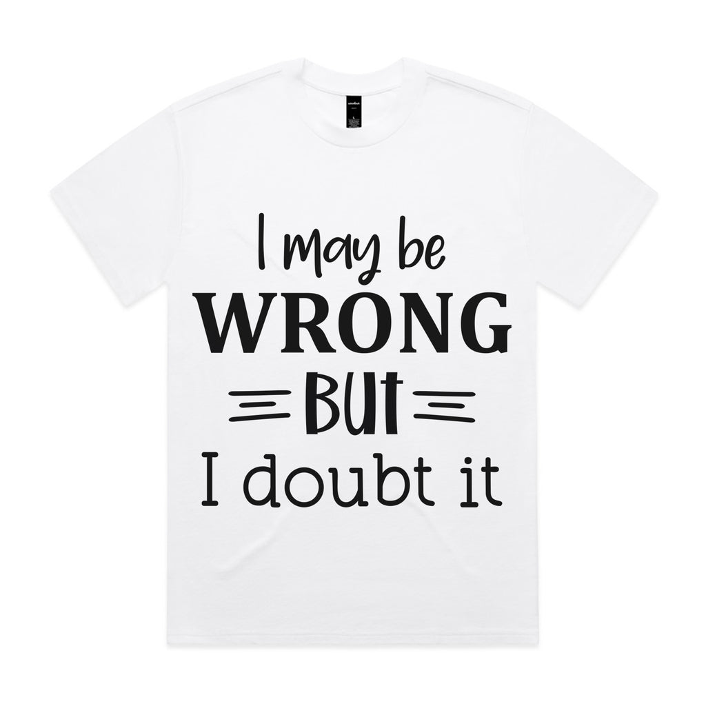 I May Be Wrong, But I Doubt It