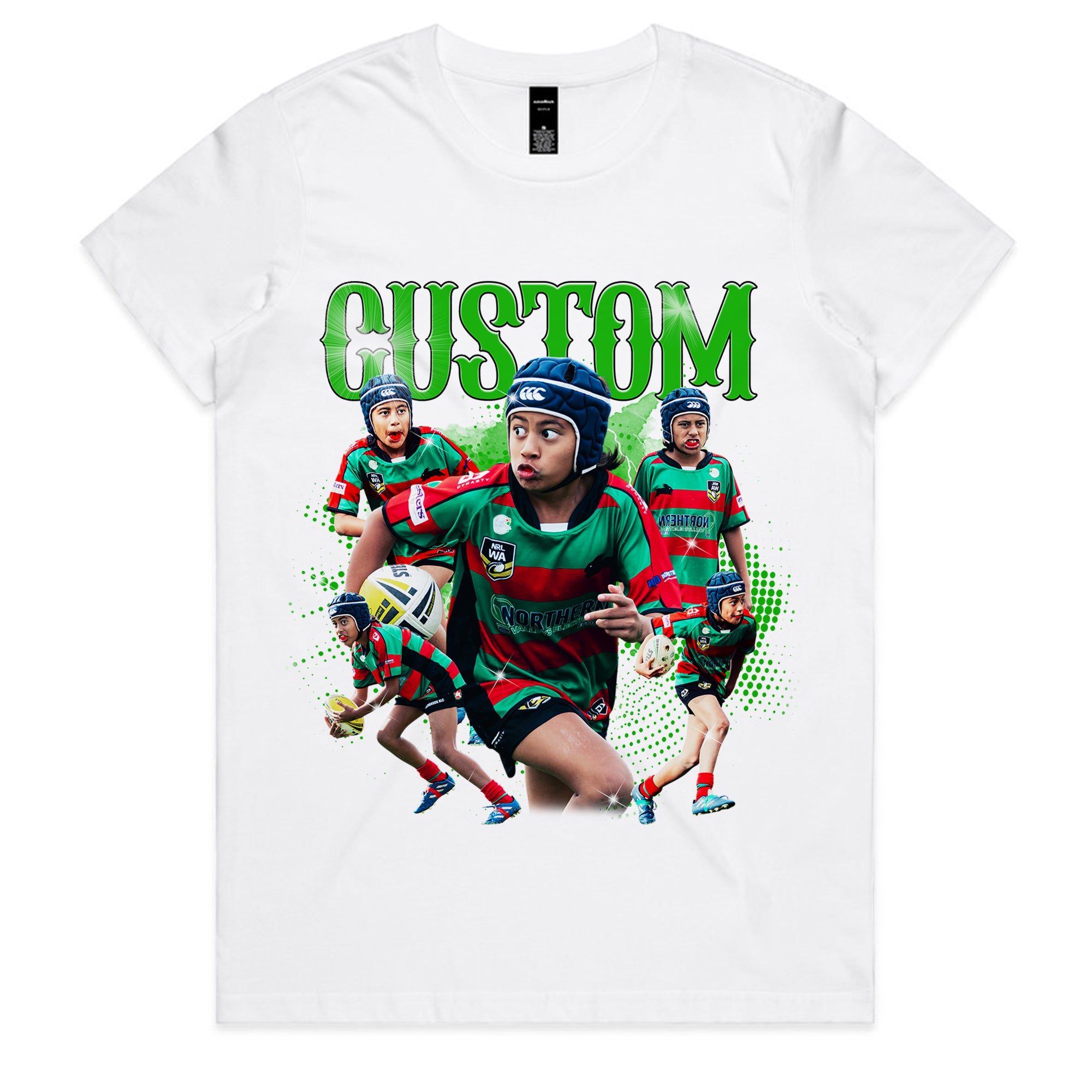 Retro Vintage Bootleg Shirt, Custom Your Tee, Personalized With Kids, Sport